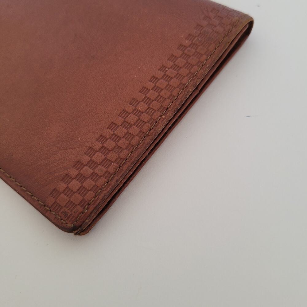 Burberry Leather Wallet Brown Clutch Logo Large Nova Designer Vintage Slim - Picture 14 of 14